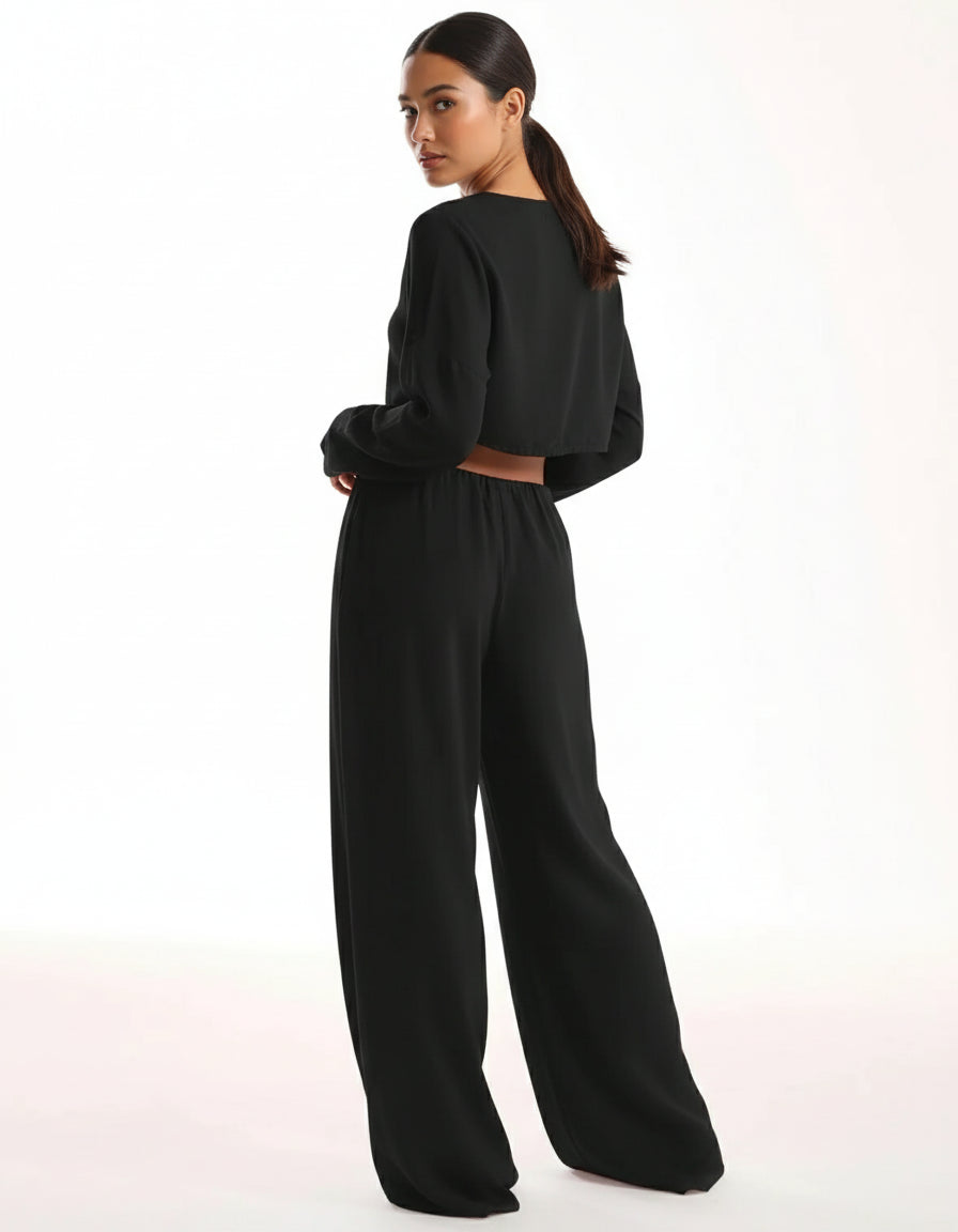 Women’s Wide-Leg Sweatpants – Straight Leg Baggy Lounge Pants