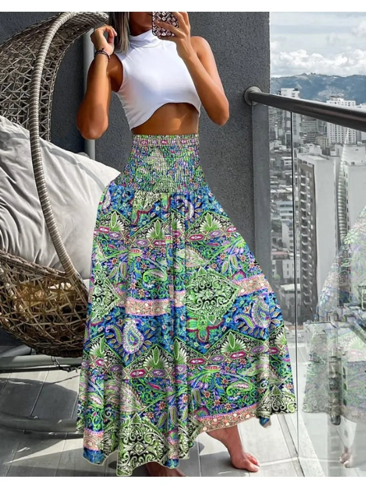 Women Fashion Skirt Ladies Knee-Length Long Skirts For Women