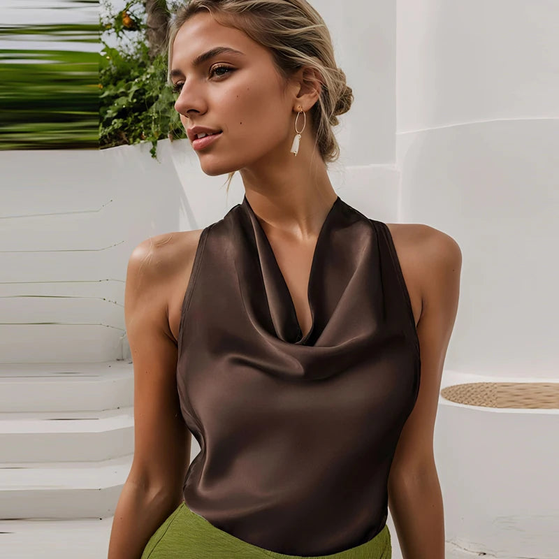 Elegant Halter Corset Top