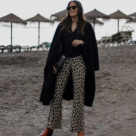 Women’s Vintage  Print Wide Pants