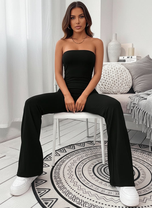 Women's Jumpsuit Pants Slim Micro-Flare